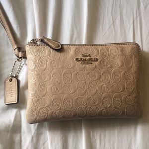 Coach Genuine Leather Wristlet